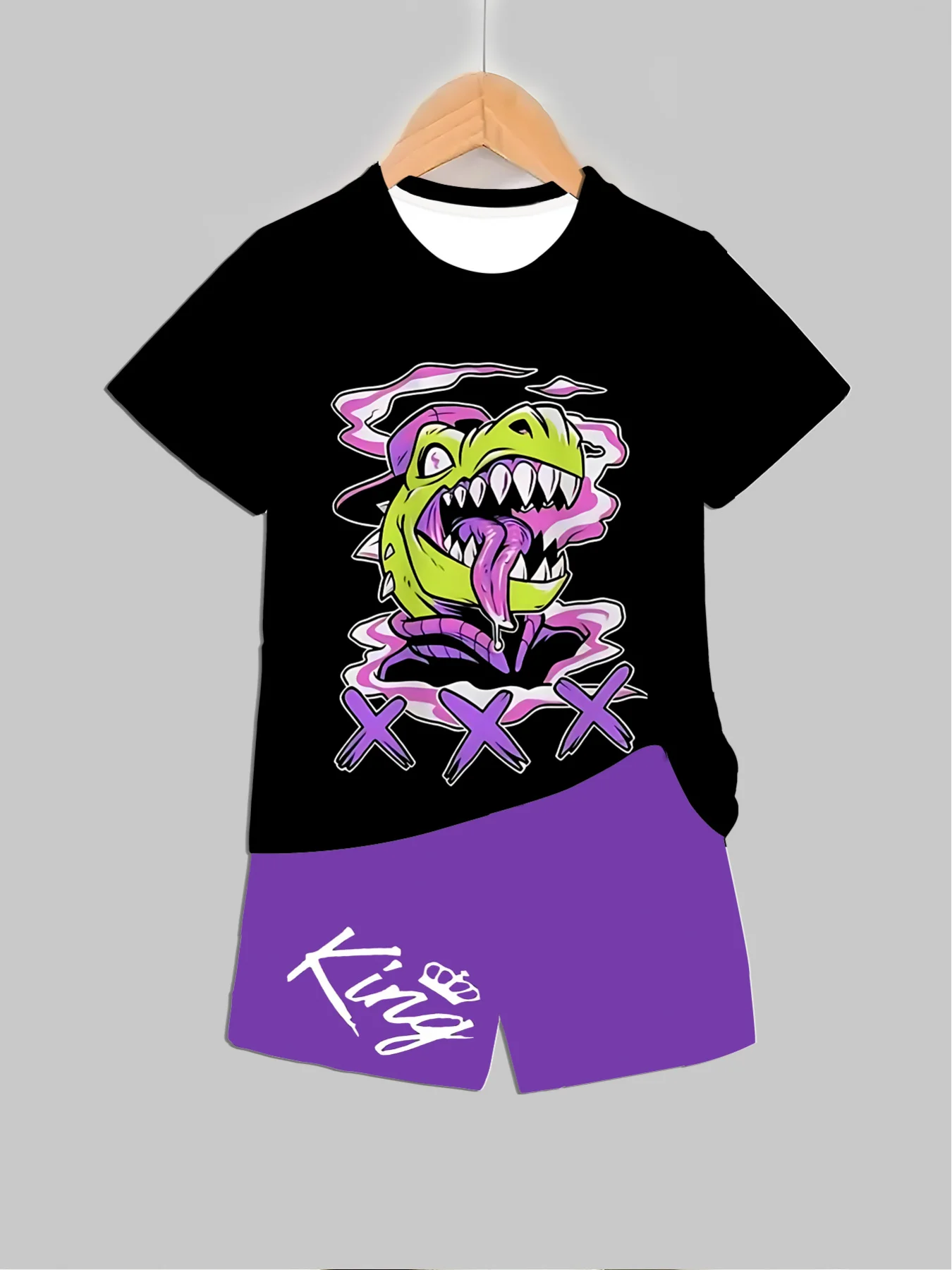 New Dinosaur Printed Outfits T - đánh giá và giá Summer Clothing Baby Girl
