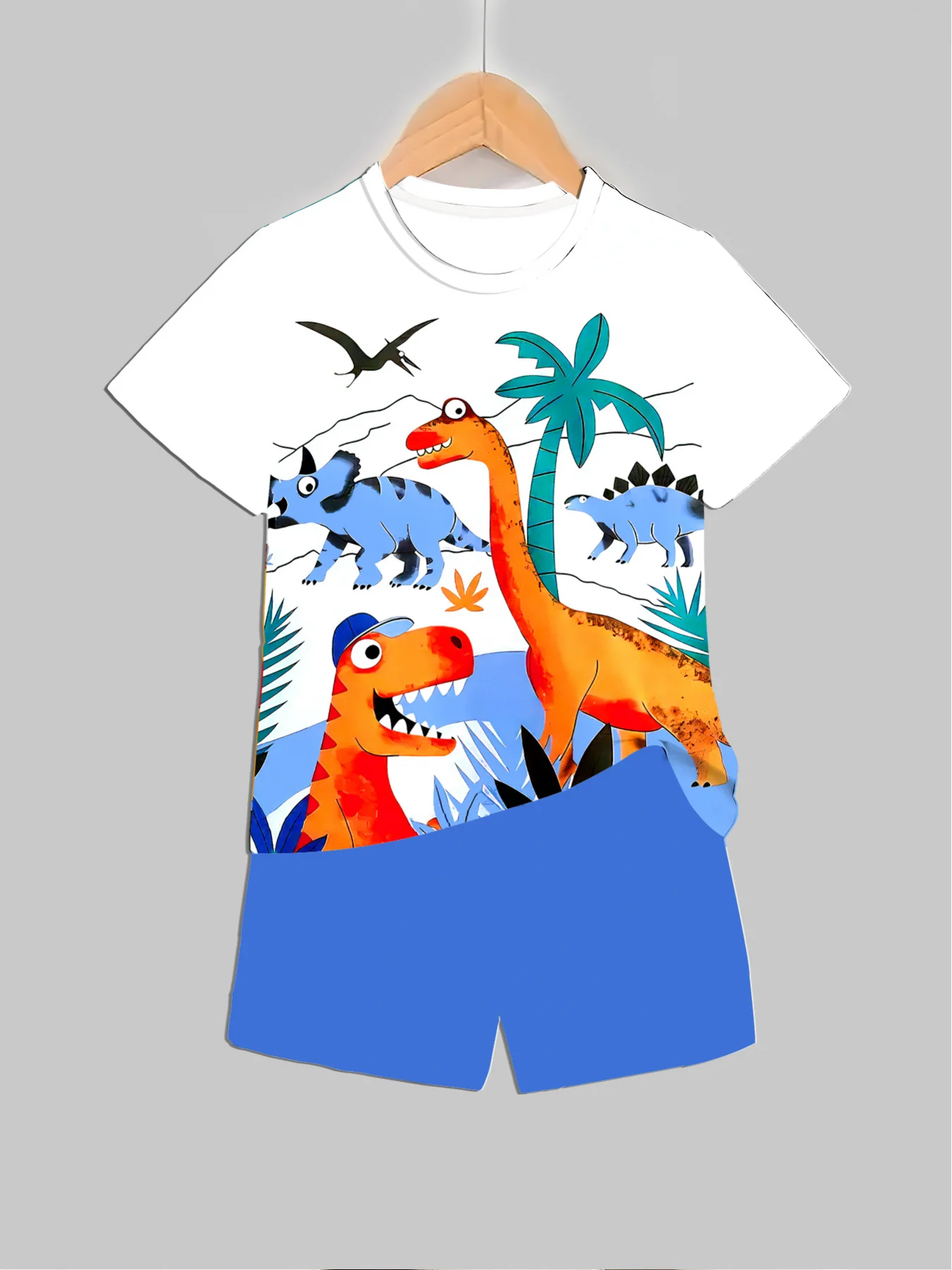 New Dinosaur Printed Outfits T - đánh giá và giá Summer Clothing Baby Girl
