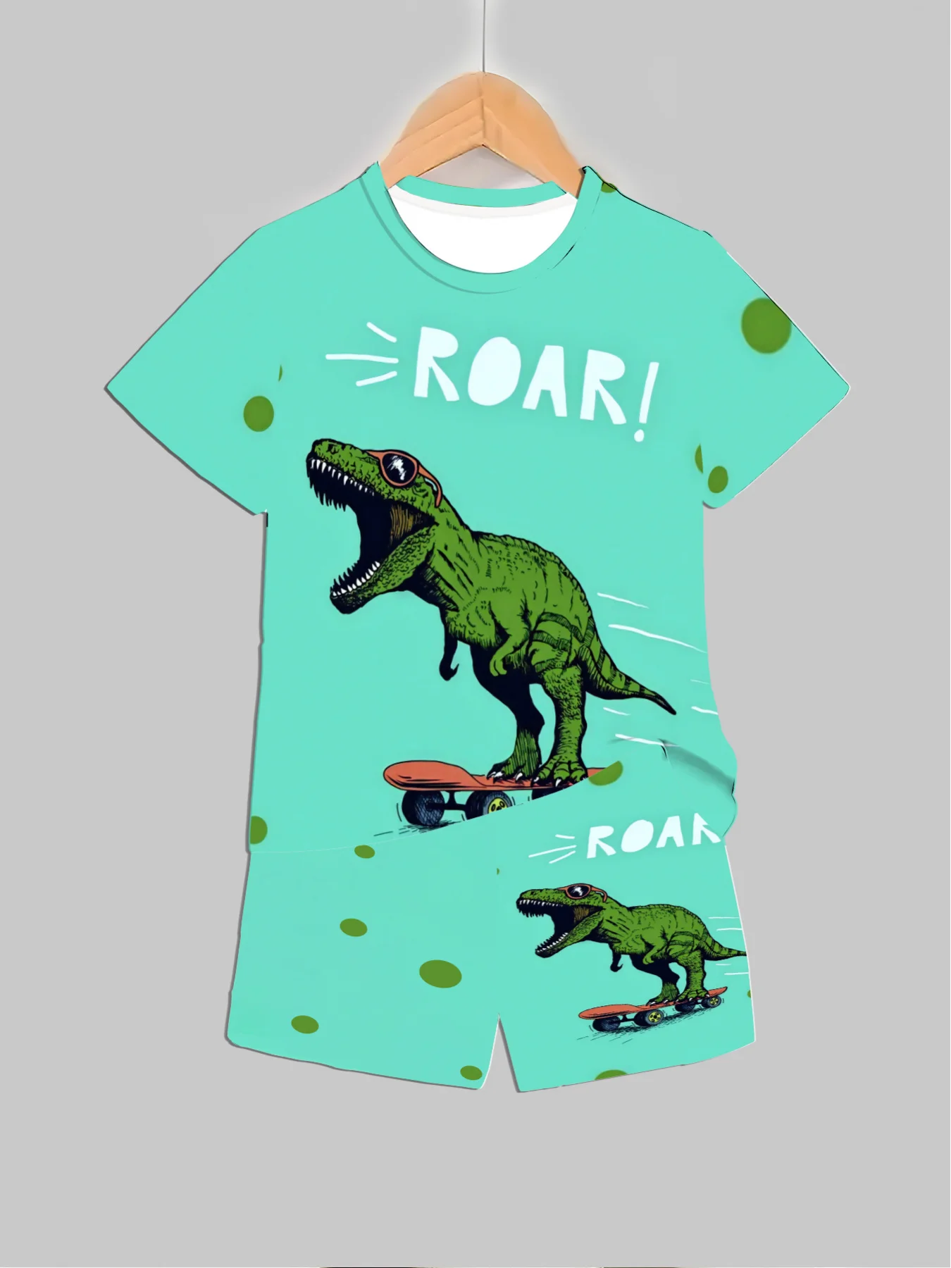 New Dinosaur Printed Outfits T - đánh giá và giá Summer Clothing Baby Girl